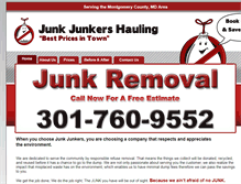 Tablet Screenshot of junkjunkers.com